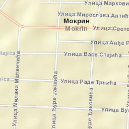 Mokrin Street Map
