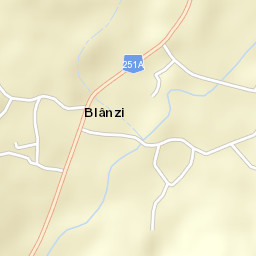 Blânzi Street Map