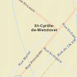 Saint-Cyrille-de-Wendover Street Map