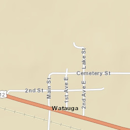 1st Avenue East, Watauga, SD 57660, USA Street Map