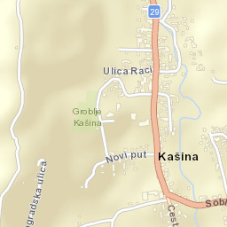 Kašina Street Map