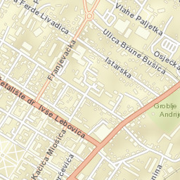 Grad Bjelovar Street Map