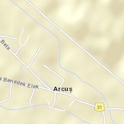Comuna Arcuş Street Map