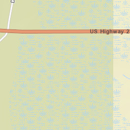 U.S. 2, Hiawatha National Forest, Manistique Street Map
