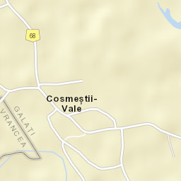 Cosmeștii-Vale Street Map
