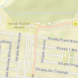 Oraş Simeria Street Map