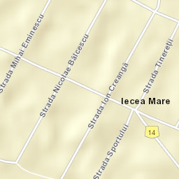 Comuna Iecea Mare Street Map