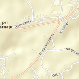 Šentjernej Street Map