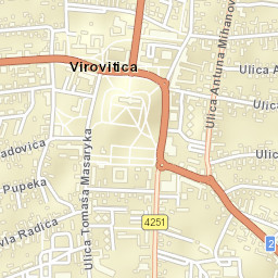 Grad Virovitica Street Map