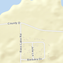 6716-6832 County Highway D, Lake Tomahawk Street Map