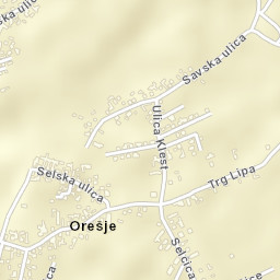 Orešje Street Map