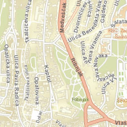 Zagreb Street Map