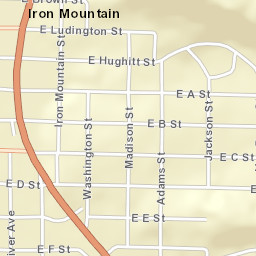 601-643 South Stephenson Avenue, Iron Mountain Street Map