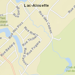 Lac-Alouette Street Map