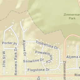 3601-3605 Timberline Drive Billings MT Street Map