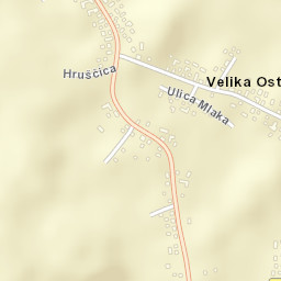 Velika Ostrna Street Map