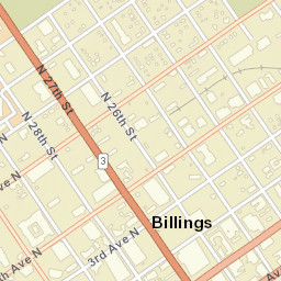 201-207 North 28th Street, Billings, MT Street Map