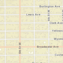 620-624 Burlington Avenue, Billings, MT Street Map