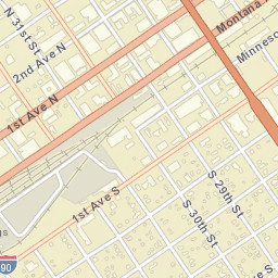 2707 1st Avenue North, Billings, MT Street Map