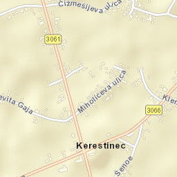 Kerestinec Street Map