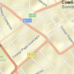 Sombor Street Map