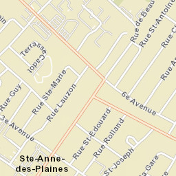 Sainte-Anne-des-Plaines Street Map