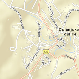 Dolenjske Toplice Street Map