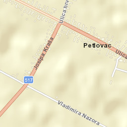 Petlovac Street Map