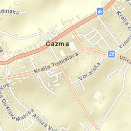 Grad Čazma Street Map