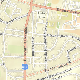 Hunedoara Street Map