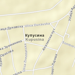 Kupusina Street Map
