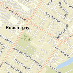Repentigny Street Map