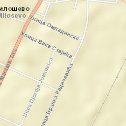 Novo Miloševo Street Map