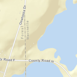 16417 County Road H, Fence, WI 54120 Street Map