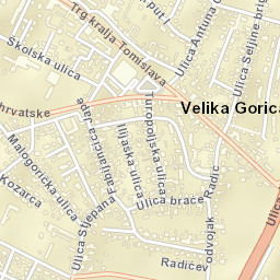 Velika Gorica Street Map
