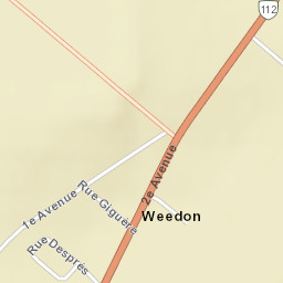 Weedon Centre Street Map