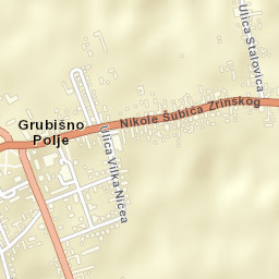 Grubišno Polje Street Map