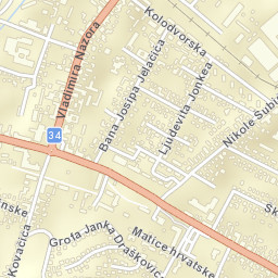 Grad Slatina Street Map
