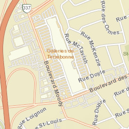 Terrebonne Street Map
