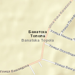 Banatska Topola Street Map