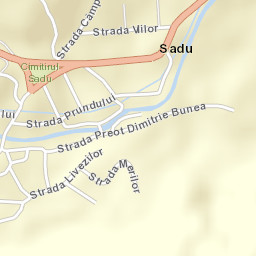 Comuna Sadu Street Map