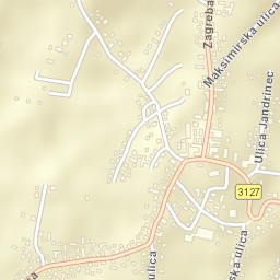 Križ Street Map