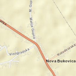 Nova Bukovica Street Map