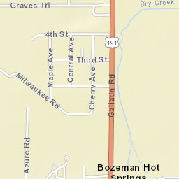 81153-81295 Gallatin Rd, Bozeman, Mt Street Map