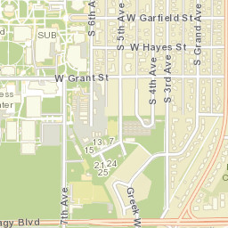 799 West Grant Street, Montana State University Street Map
