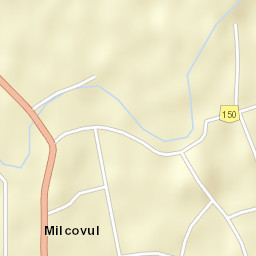Comuna Milcovul Street Map