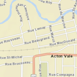 Acton Vale Street Map