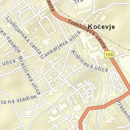 Kočevje Street Map