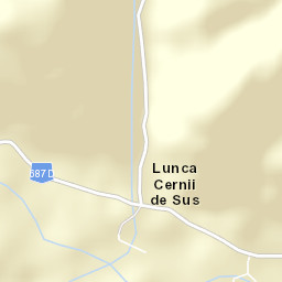 Comuna Lunca Cernii De Jos Street Map