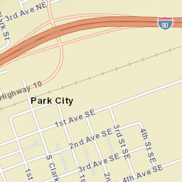 305-399 1st Street East Park City MT Street Map